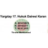 YARGITAY  17. HUKUK DAİRESİ