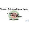 9. Hukuk Dairesi         2014/21153 E.  ,  2015/32270 K.