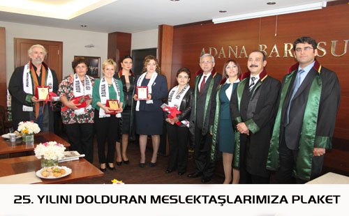 25. YILINI DOLDURAN MESLEKTAŞLARIMIZA PLAKET