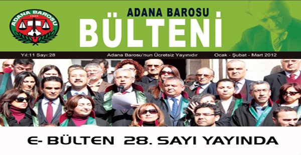 E-BÜLTEN 28. SAYI ÇIKTI