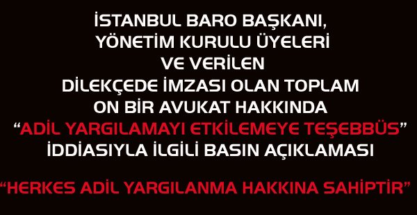 "HERKES ADİL YARGILAMA HAKKINA SAHİPTİR"