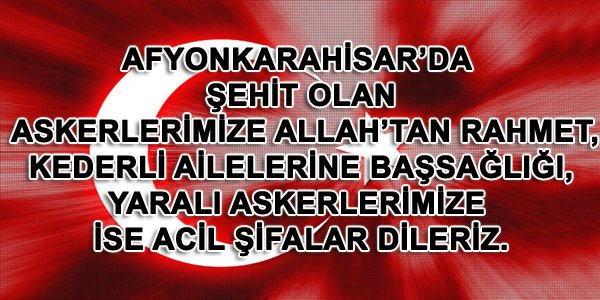 AFYON KARAHİSARDAKİ PATLAMA...