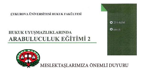 Çukurova Üniversitesi'nde 