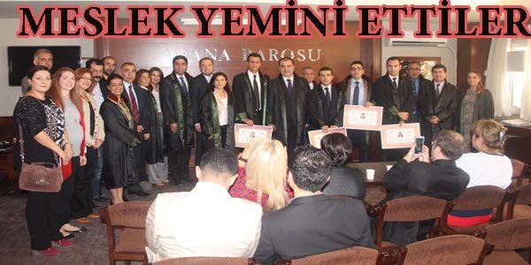 MESLEK YEMİNİ ETTİLER   