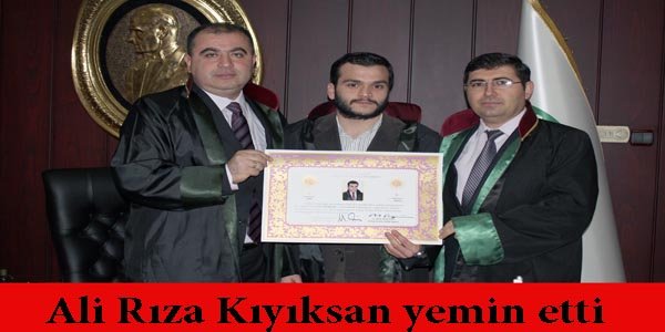 Ali Rıza Kıyıksan yemin etti