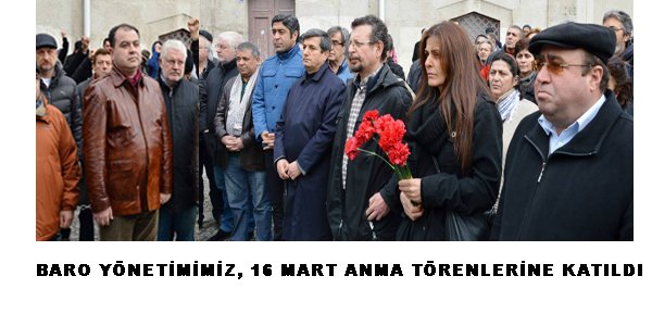 16 MART ANMA TÖRENLERİNE