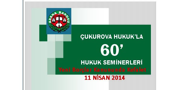 HUKUK SEMİNERLERİ