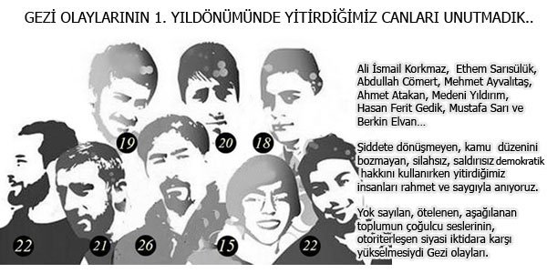 GEZİ OLAYLARININ 1. YIL..