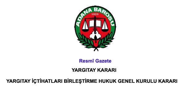 YARGITAY KARARI
