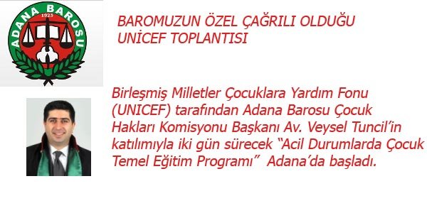UNICEF TOPLANTISI