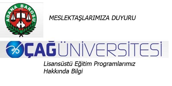 ÇAĞ ÜNİVERSİTESİ LİSANSÜSTÜ EĞİTİM