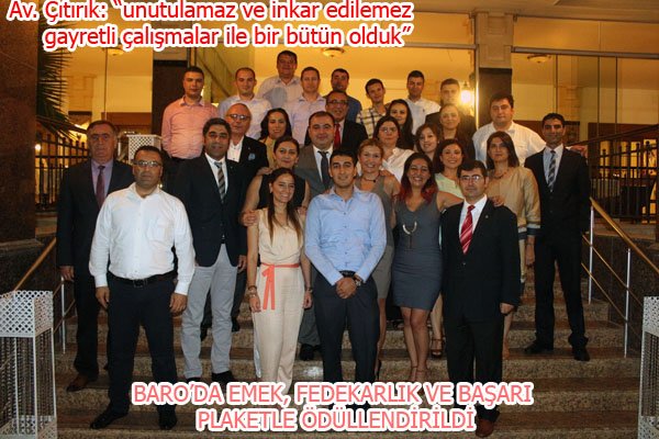 BARO'DA; EMEK, FEDAKARLIK VE BAŞARI PLAKETLE ÖDÜLLENDİRİLDİ