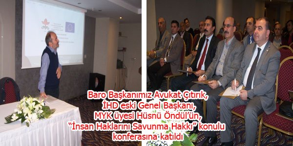 HÜSNÜ ÖNDÜL KONFERANSINA BARO..