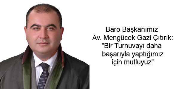 BARO BAŞKANIMIZ AV. ÇITIRIK'TAN TEŞEKKÜR