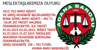 BARO AİDATLARI HUSUSU
