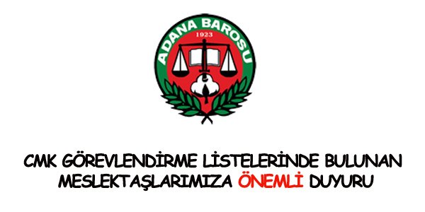 ÖNEMLİ DUYURU