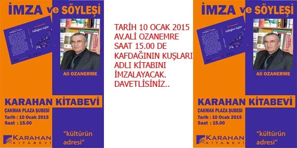 Av. Ali Ozanemre'nin imza günü