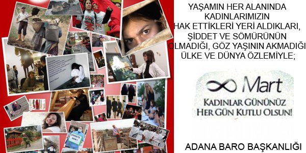 8 Mart Dünya Kadınlar Günü Mesajımız