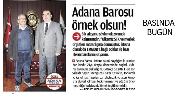 Baro Başkanımız Av.Çıtırık ile röportaj