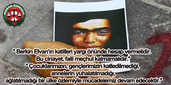 Berkin Elvan'ın katledilmesinin birinci yıldönümü İle İlgili Basın Açıklaması