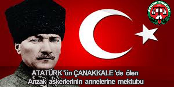 ANZAK ASKERLERİNİN ANNELERİNE MEKTUP