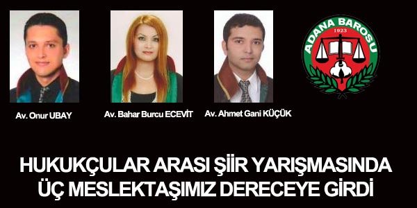 Hukukçular Arası Şiir Yarışması sonuçlandı