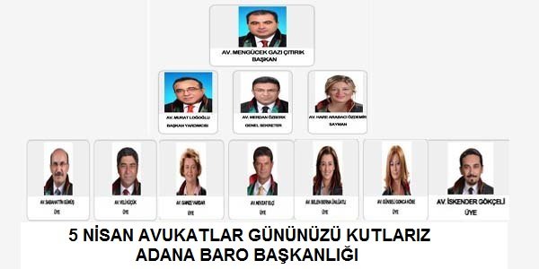 5 NİSAN AVUKATLAR GÜNÜ KUTLU OLSUN (2015)