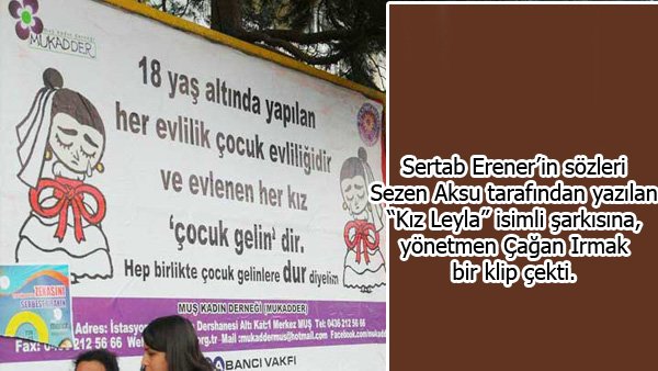 çocuk gelinler sorununa klipli destek