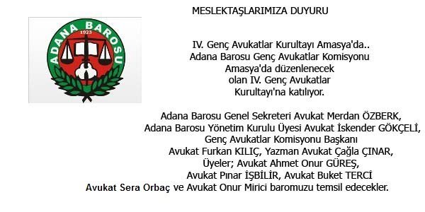 IV. Genç Avukatlar Kurultayı Amasya'da..