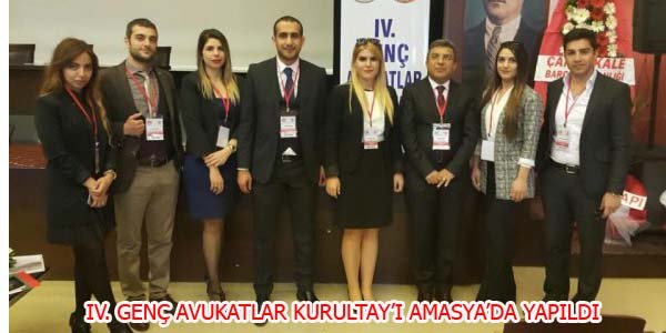 IV. Genç Avukatlar Kurultay'ı Amasya'da yapıldı