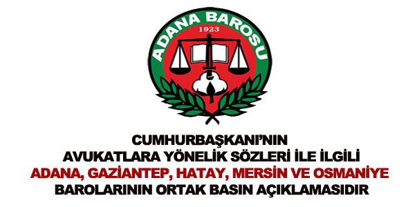 BÖLGE BAROLARI ORTAK BASIN AÇIKLAMASI