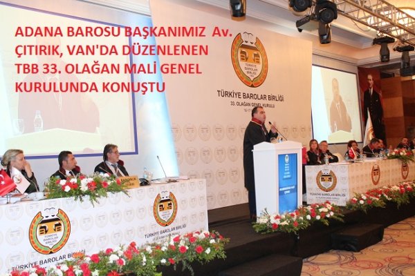 Avukat Çıtırık, genel kurula hitap etti
