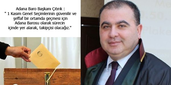 Çıtırık'tan, 1 Kasım Genel Seçimleri ile ilgili