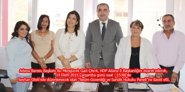 Baro Başkanımız Av. Çıtırık, HDP İl Yönetimini ziyaret etti
