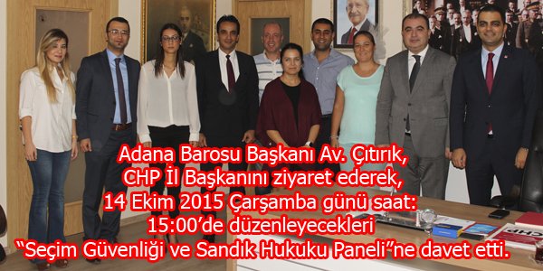 Av. Çıtırık, CHP İl Başkanını ziyaret etti