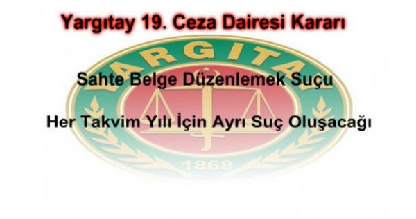 Sahte Belge Düzenlemek Suçu