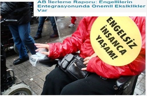 AB Türkiye 2015 İlerleme Raporu'nda engelli