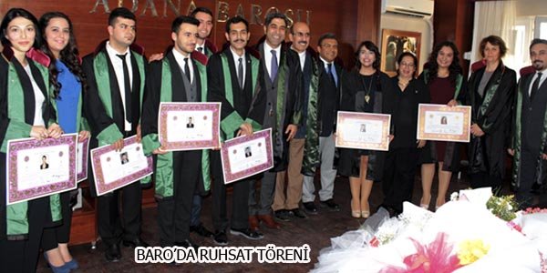 Stajyer avukatlar ruhsat mutluluğu yaşadılar