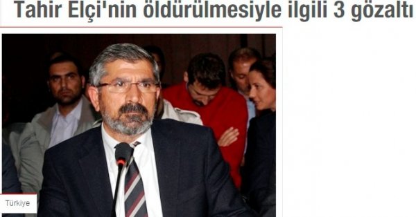 Tahir Elçi olayında 3 kişi gözaltında