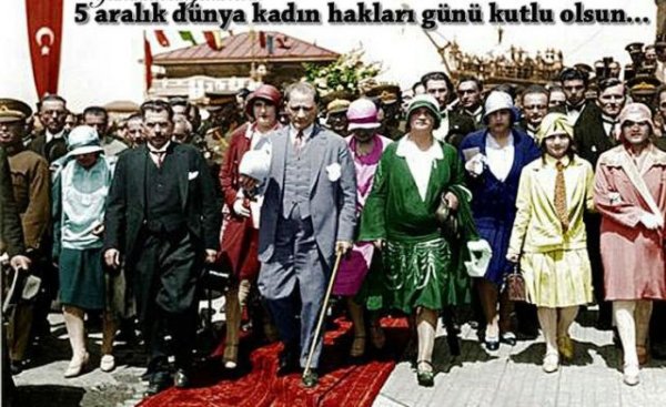 5 Aralık 1934 tarihinde Türk kadınına