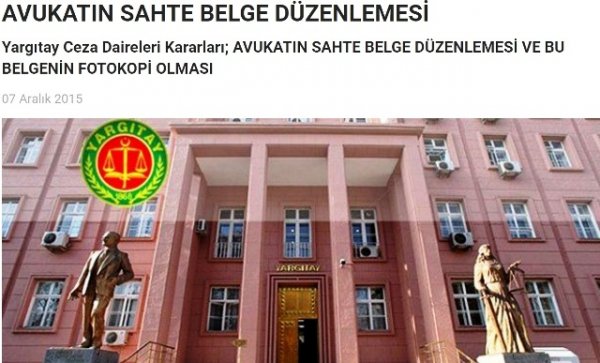 AVUKATIN SAHTE BELGE DÜZENLEMESİ