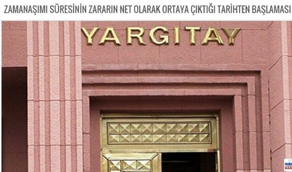 ZAMANAŞIMI SÜRESİNİN ZARARIN