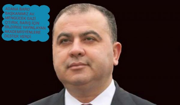 Av.Çıtırık, Barış için Akademisyenlere destek verdi