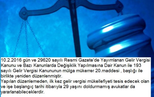 193 sayılı Gelir Vergisi Kanununun