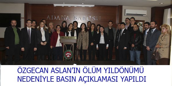 Özgecan Aslan'ın ölüm yıldönümü ile ilgili basın açıklaması