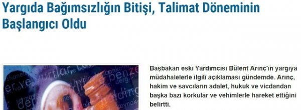 Arınç'ın açıklaması