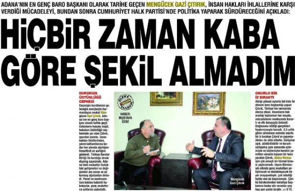 Günaydın gazetesi Mustafa Özke'nin...