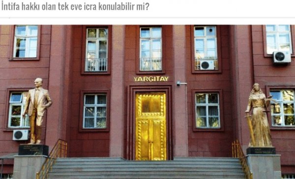 İntifa hakkı olan tek eve icra konulabilir mi?