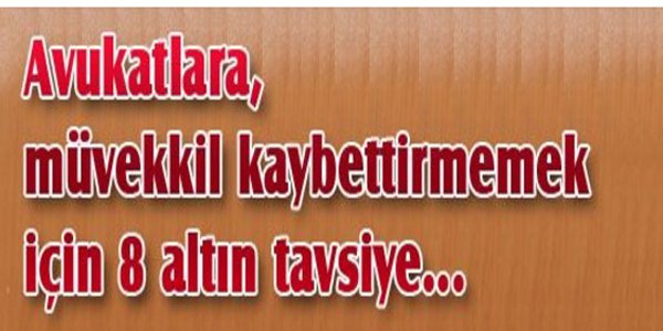 8 altın tavsiye...