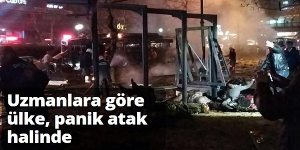 Uzmanlara göre ülke, panik atak halinde